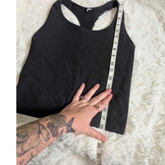 All In Motion Ribbed Stretchy Spandex Ribbed Longline Racerback Sports Bra Large - Picture 7 of 7